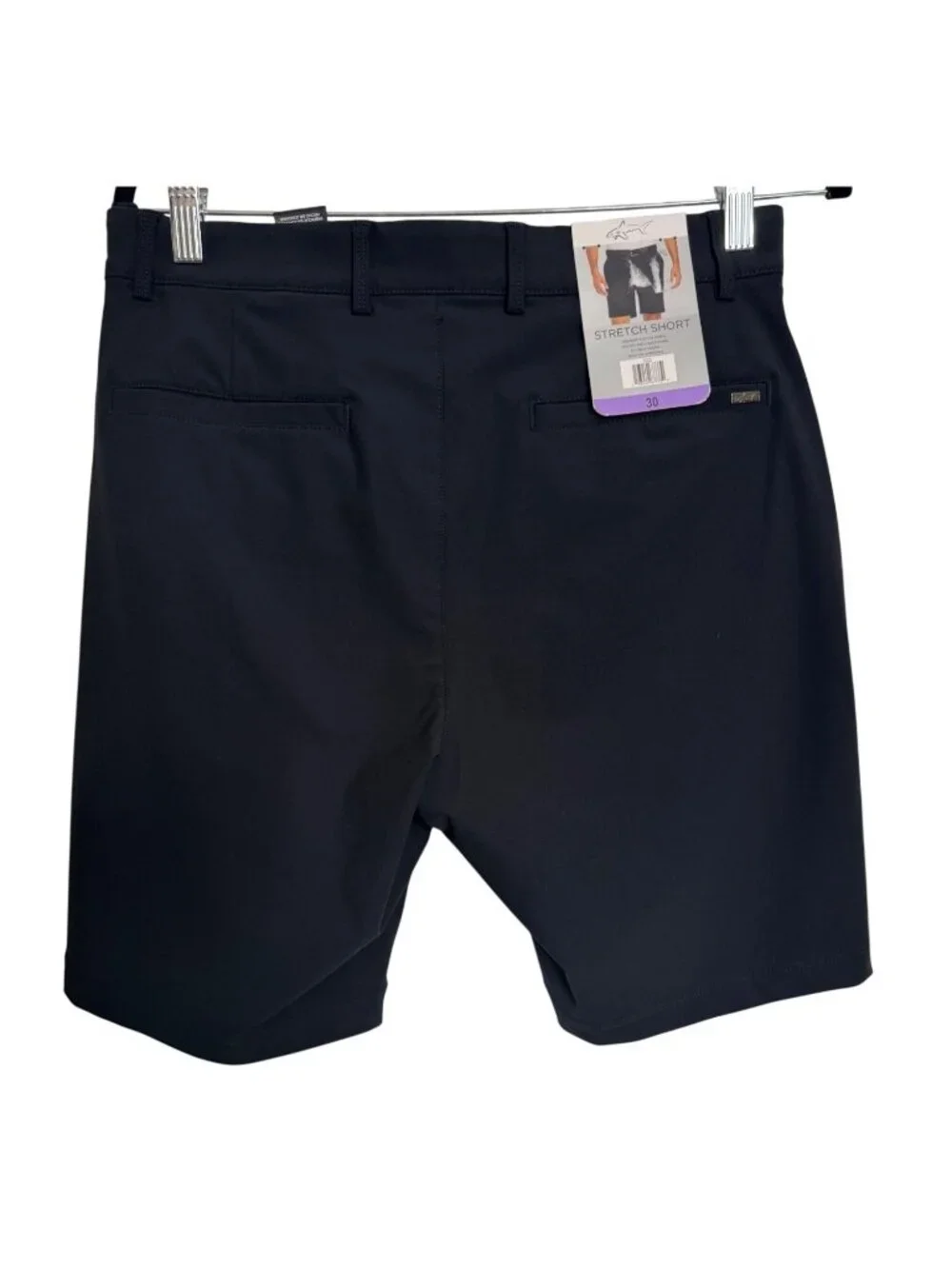 Greg Norman Golf Stretch Short Size 30 Black 8.5” NWT Men's Pockets